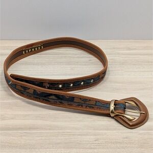 Vintage 80s Compagnie Internationale Express Western Charm Belt Size Small